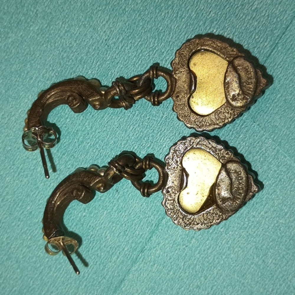 Roxanne Assoulin Vintage Glass  Micro Mosaic Pierced Earrings - Picture 6 of 8